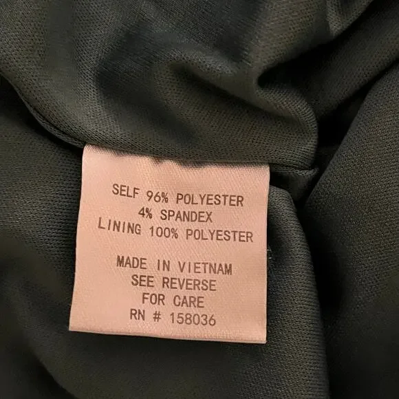 Birdy Grey Gene Bridesmaid Dress in Crepe Sea Glass with Front Slit – Size M - Picture 8 of 10